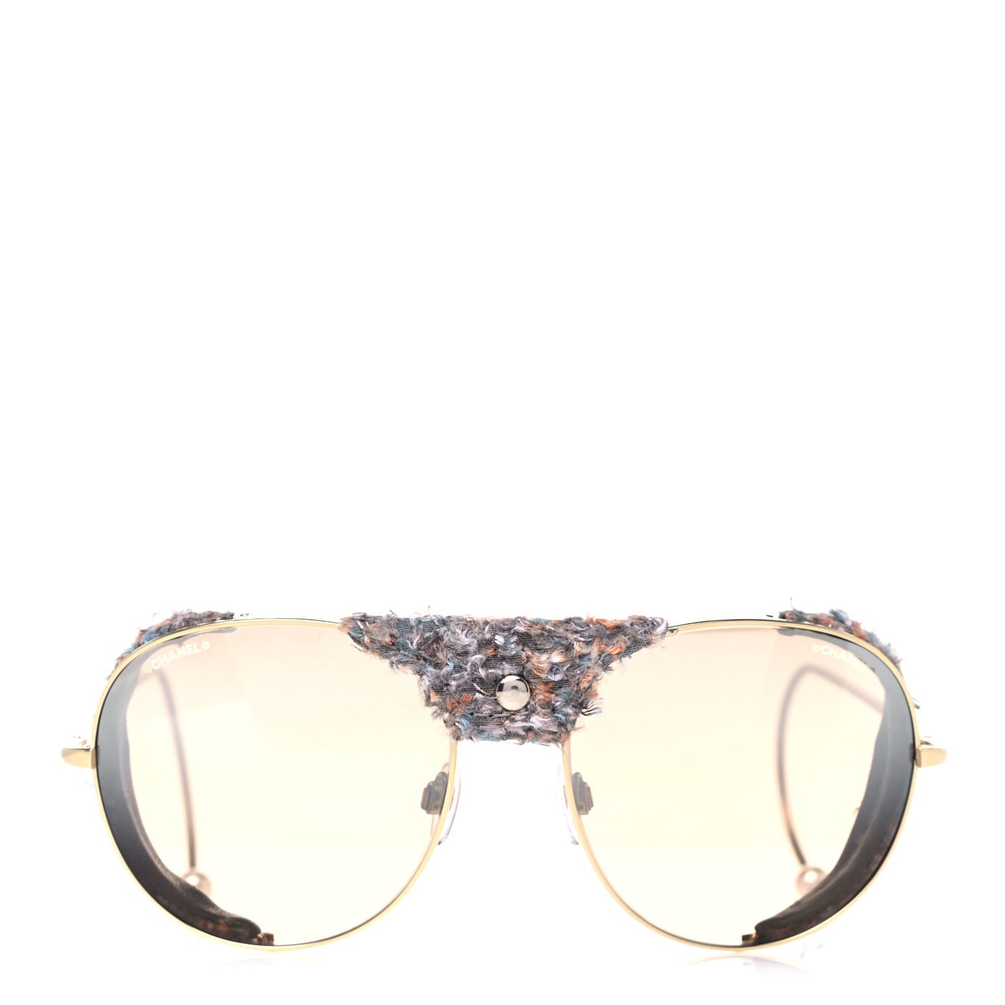 Tweed CC Pearl Sunglasses Gold Multicolor