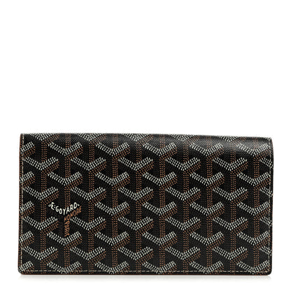 Goyard Goyardine Richelieu Wallet Black Gold 1 of 11