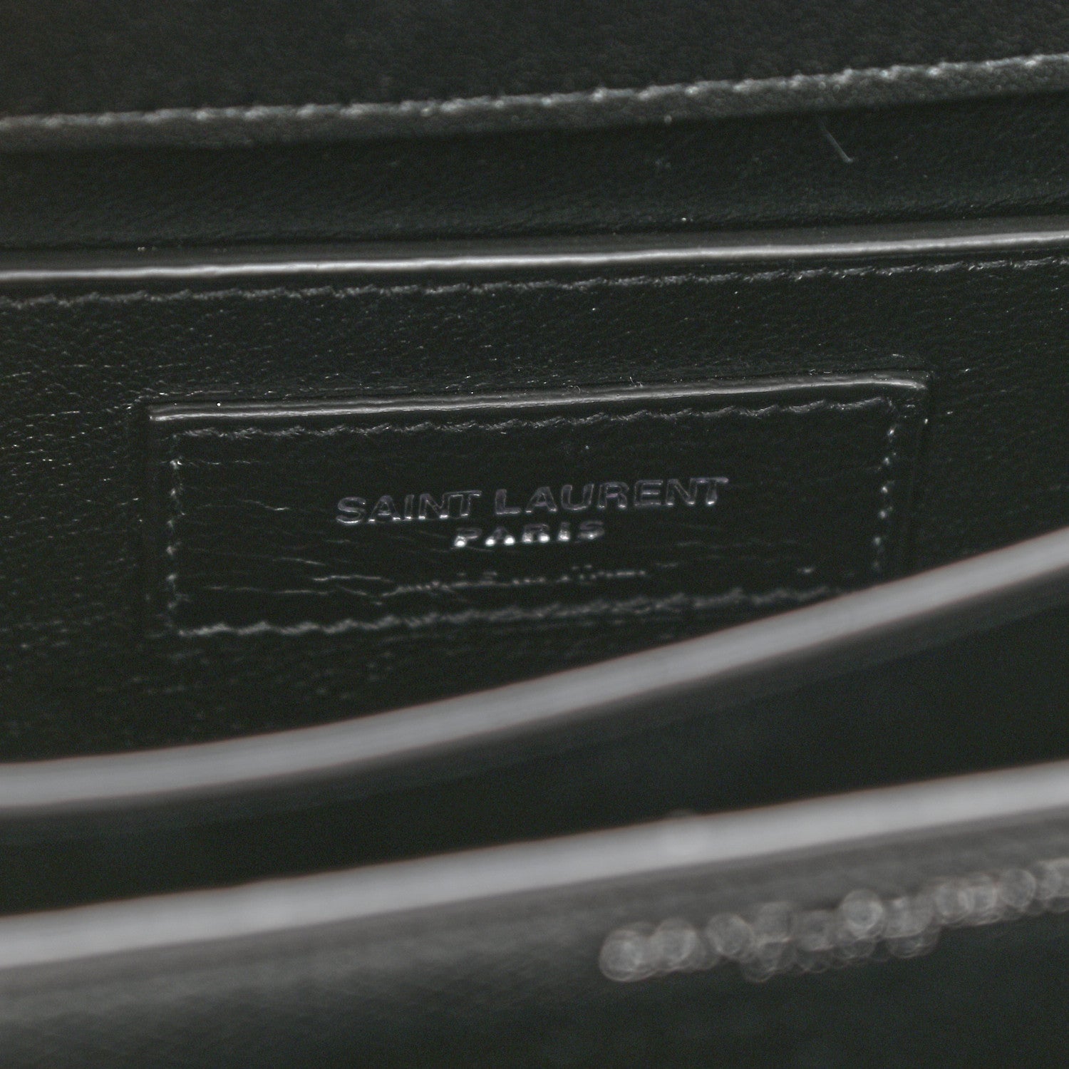 Saint Laurent Coated Bark Calfskin Medium Monogram Sunset Black 7 of 8