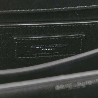Saint Laurent Coated Bark Calfskin Medium Monogram Sunset Black 7 of 8
