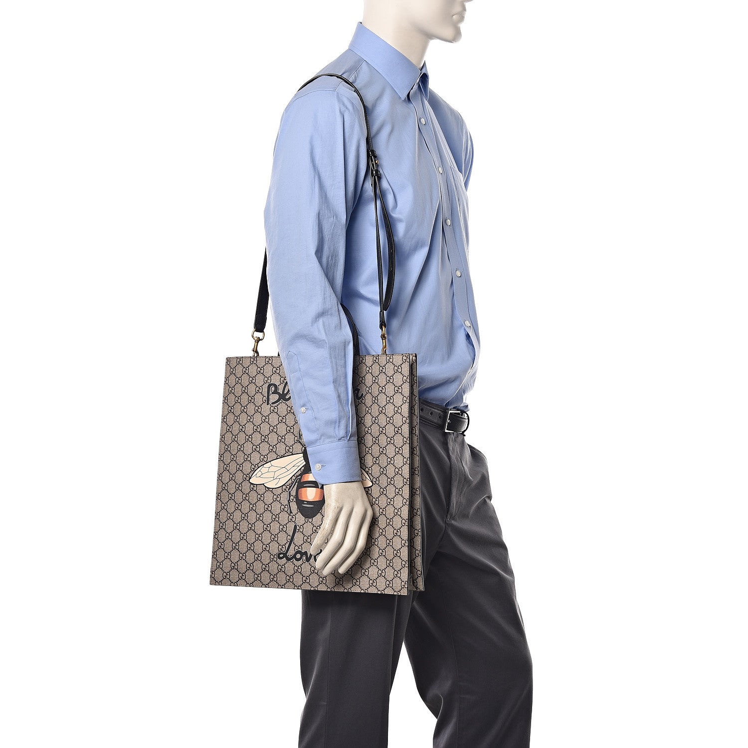 Gucci GG Supreme Monogram Blind for Love Vertical Tote 2 of 10