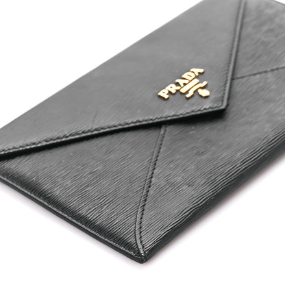 Prada Vitello Move Envelope Wallet Black 9 of 11