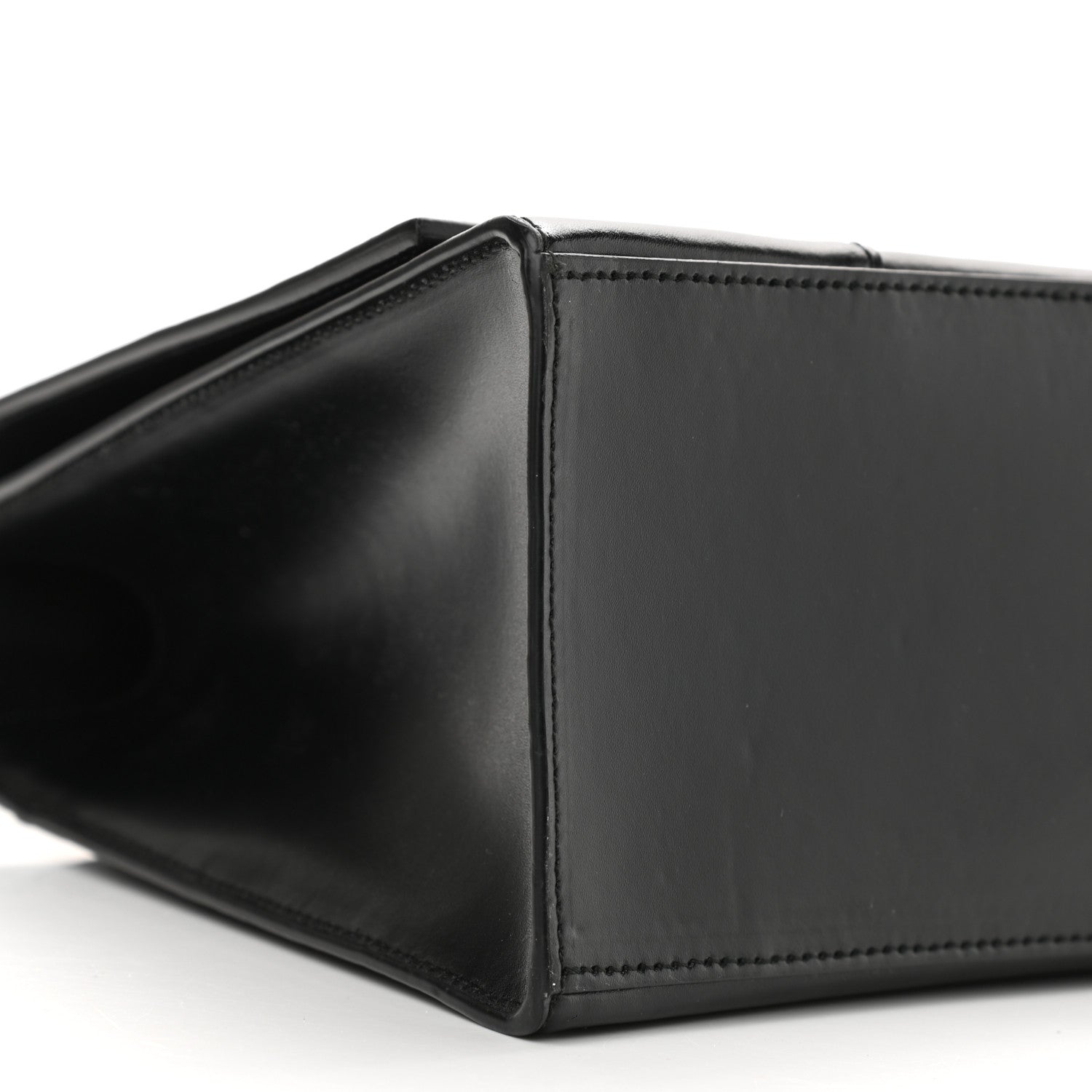 Balenciaga Shiny Box Calfskin Medium Hourglass Top Handle Bag Black 9 of 13