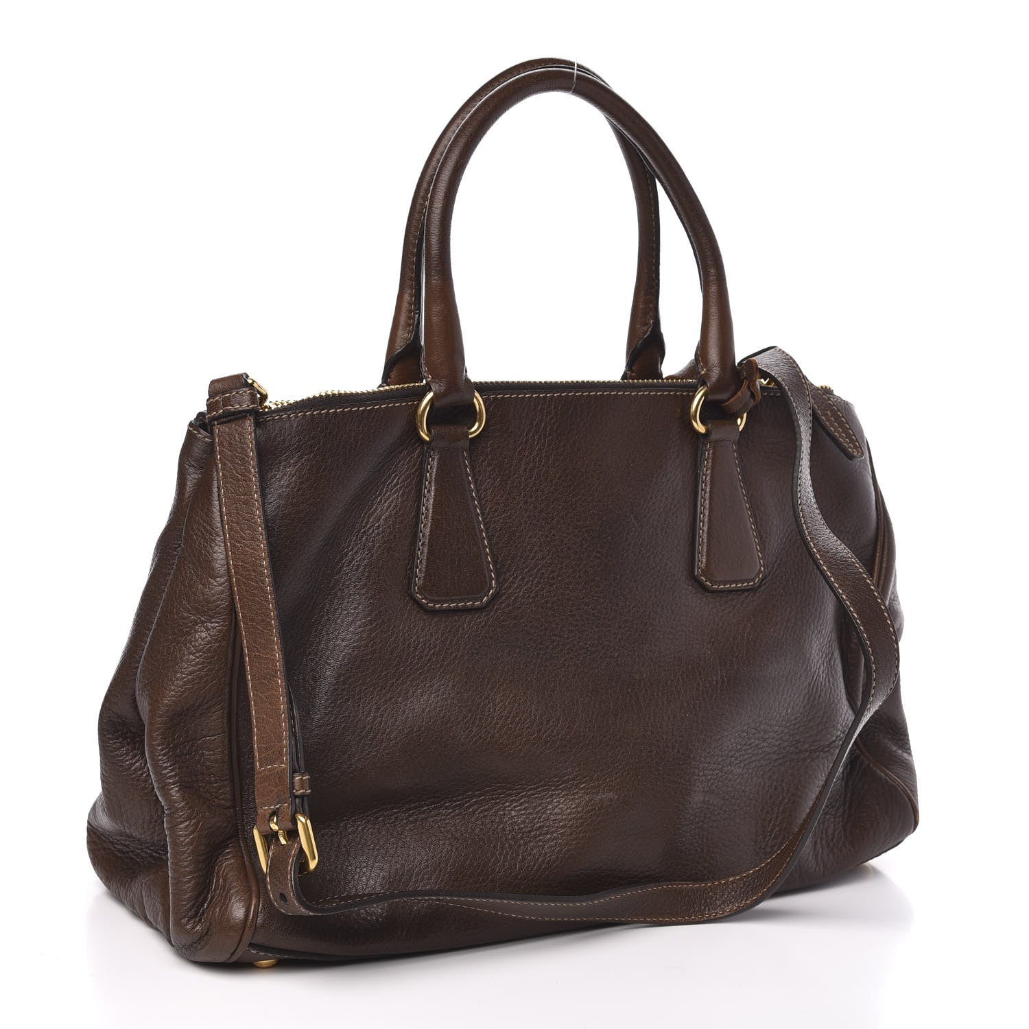 Prada Cervo Shopping Tote Bruciato 3 of 10