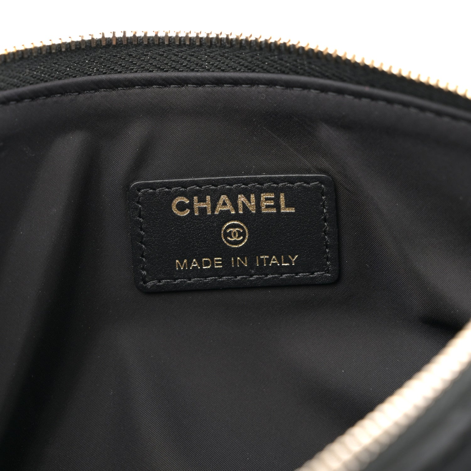 Chanel Velvet Effect Nylon Shiny Crumpled Calfskin Coco Neige
