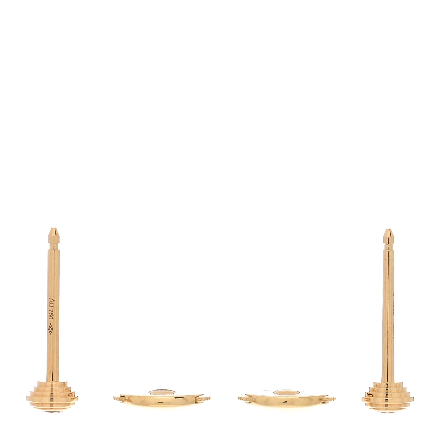 Cartier 18K Yellow Gold Diamond XS D'Amour Earrings 3 of 5