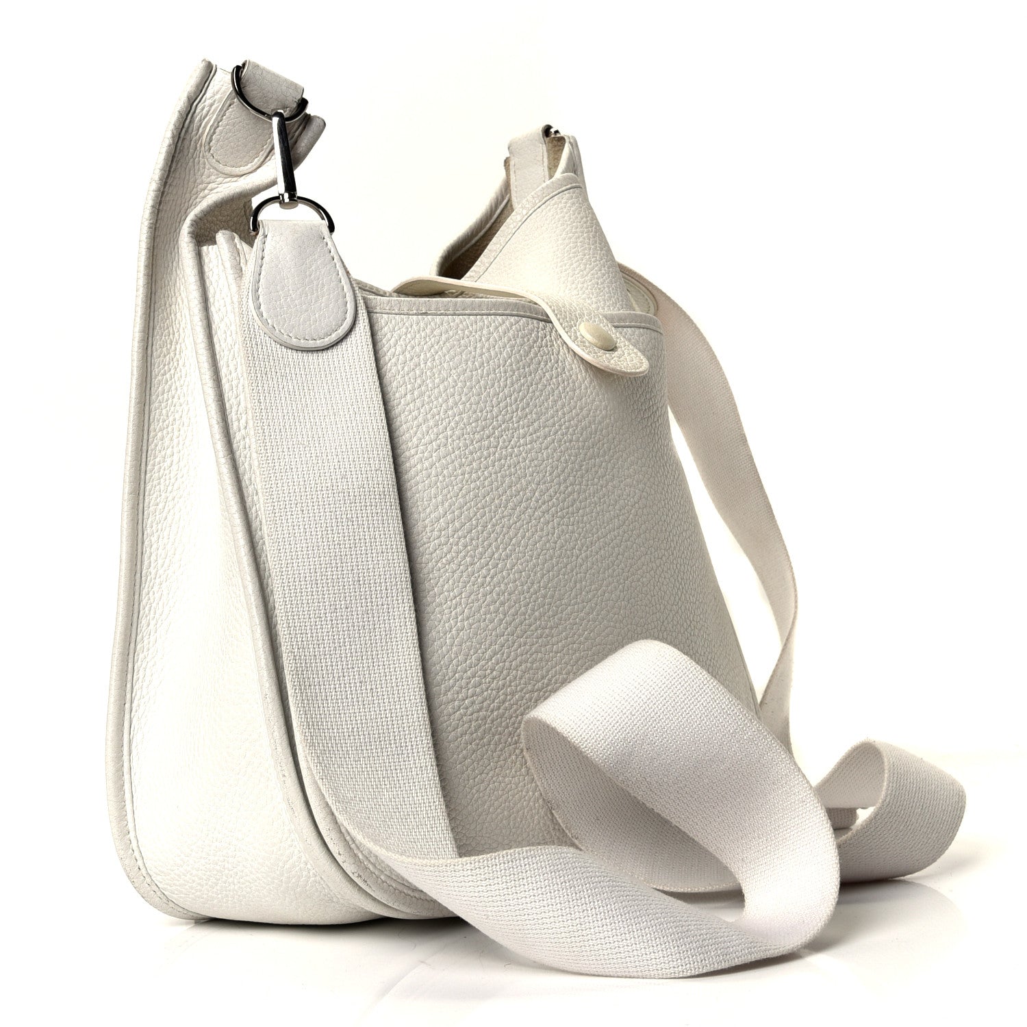Hermes Taurillon Clemence Evelyne III GM White 2 of 4