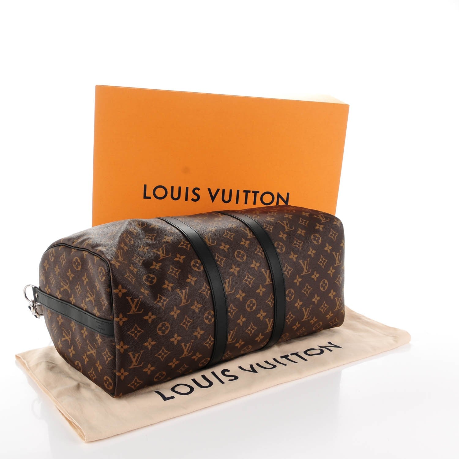 Louis Vuitton Monogram Macassar Keepall Bandouliere 45 4 of 8