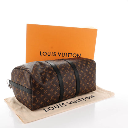Louis Vuitton Monogram Macassar Keepall Bandouliere 45 4 of 8
