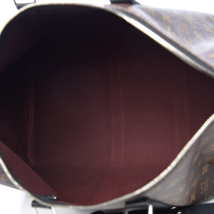 Louis Vuitton Monogram Macassar Keepall Bandouliere 45 5 of 14