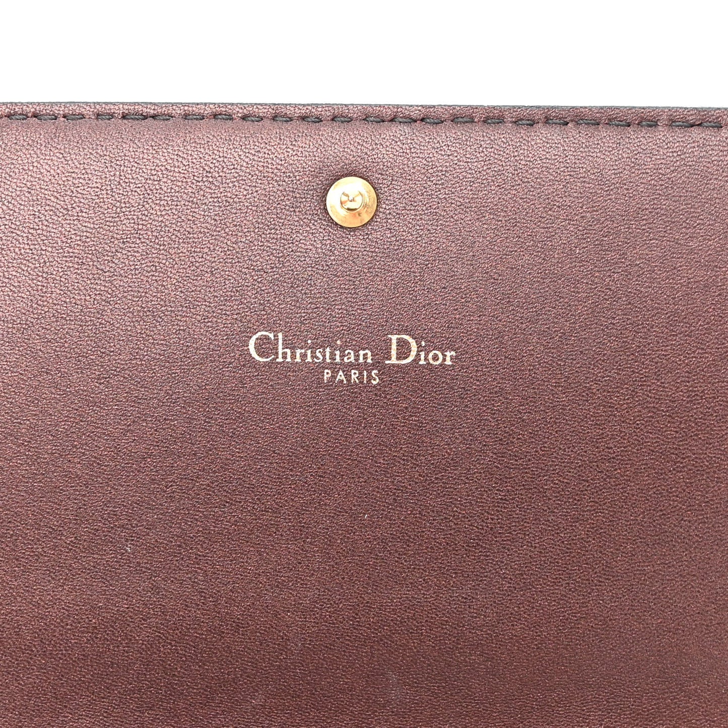 Metallic Calfskin J'adior Croisiere Chain Wallet