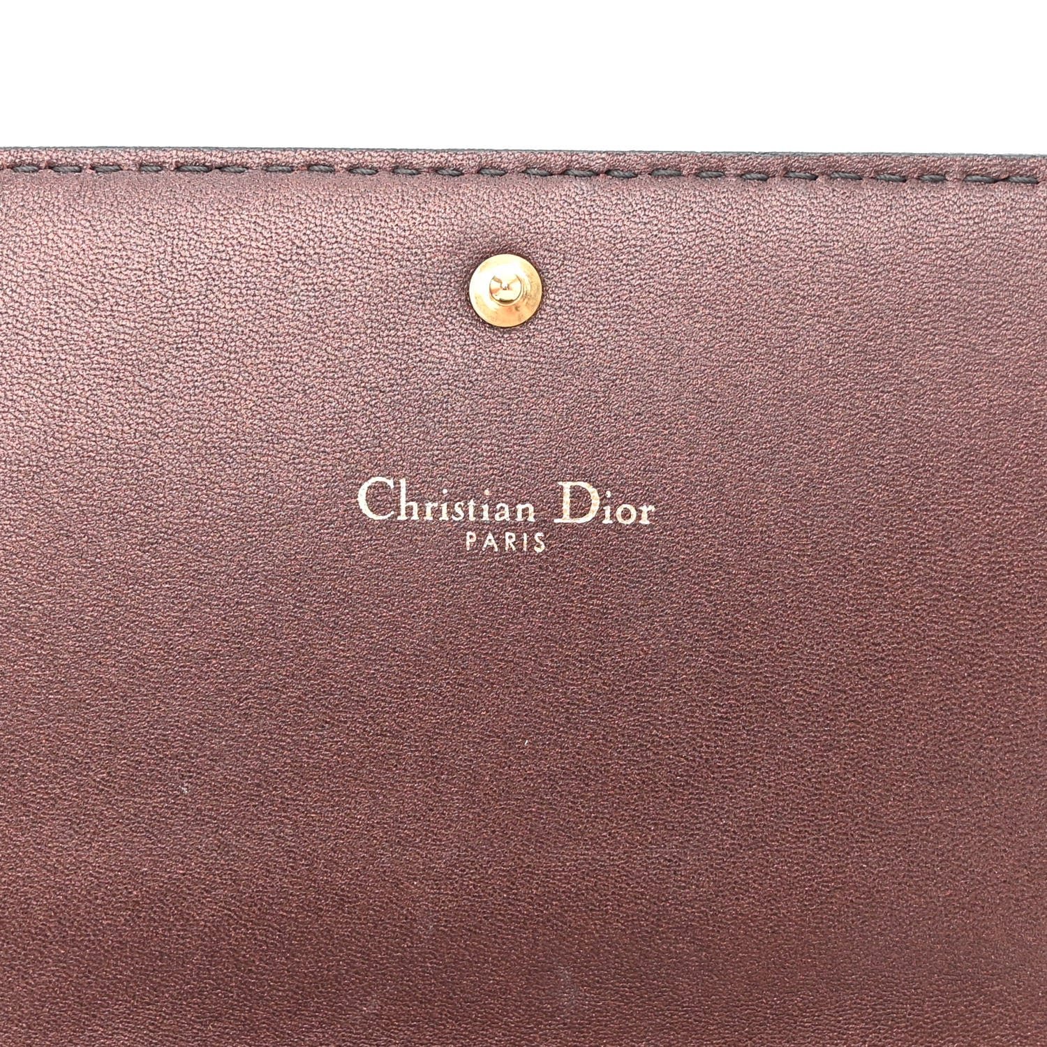 Christian Dior Metallic Calfskin J'adior Croisiere Chain Wallet 6 of 9