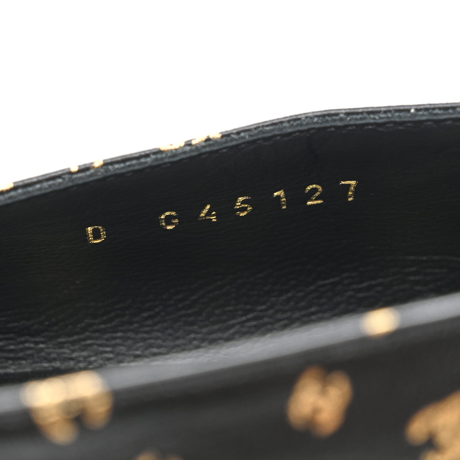 Chanel Lambskin Patent Calfskin Printed CC Cap Toe Ballerina Flats 40 Black Gold 8 of 8