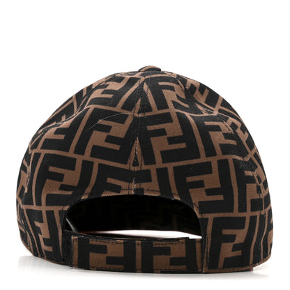 Fendi Canvas FF Reloaded Baseball Hat Tobacco Red 6 of 11