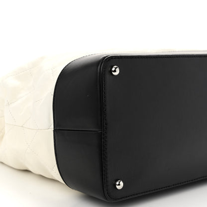 Chanel Calfskin Quilted Gabrielle Shopping Tote White 8 of 9