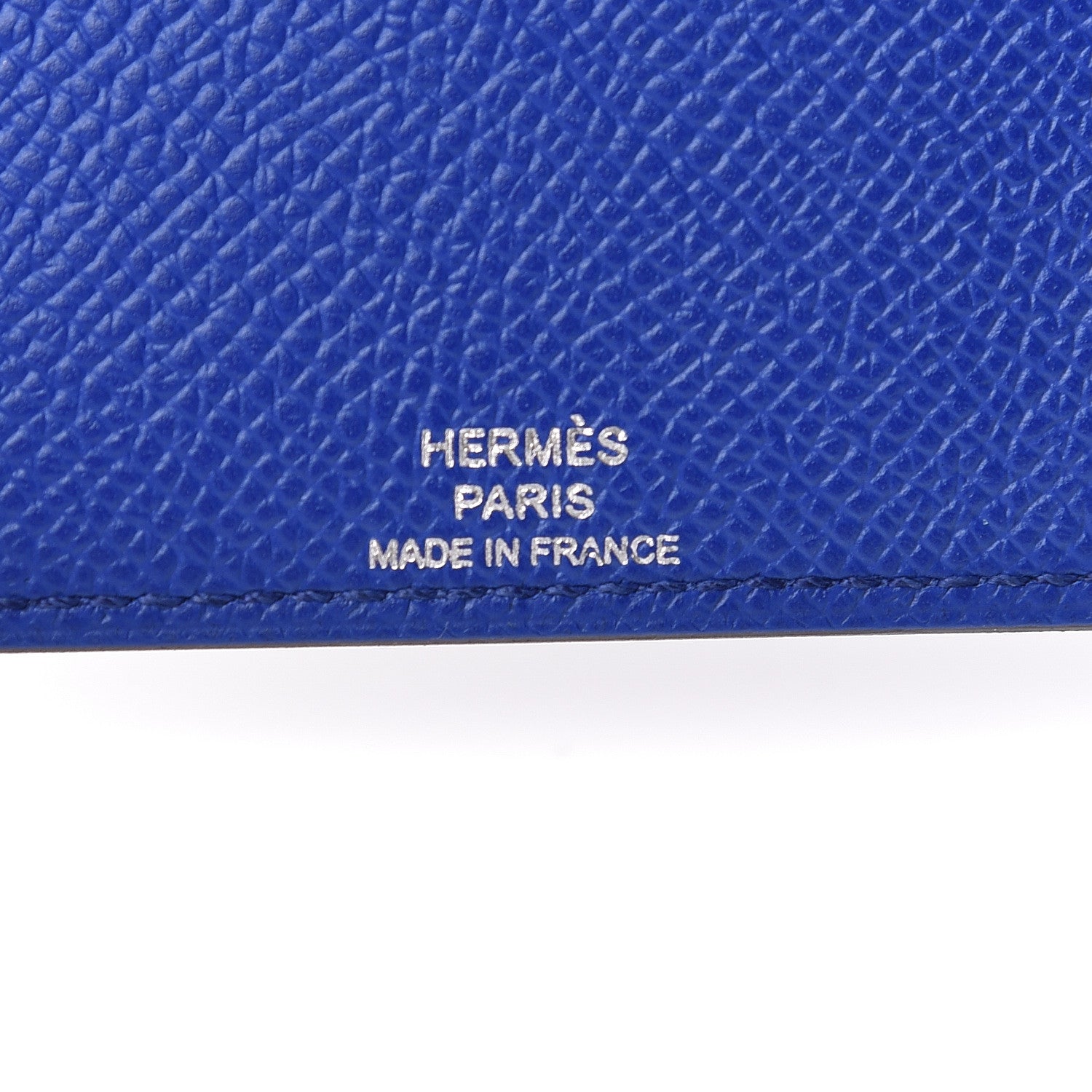 Hermes Epsom Evercalf Evercolor Sombrero Les Petits Chevaux Card Holder Bleu Royal Bleu Indigo Encre Obscur 6 of 7