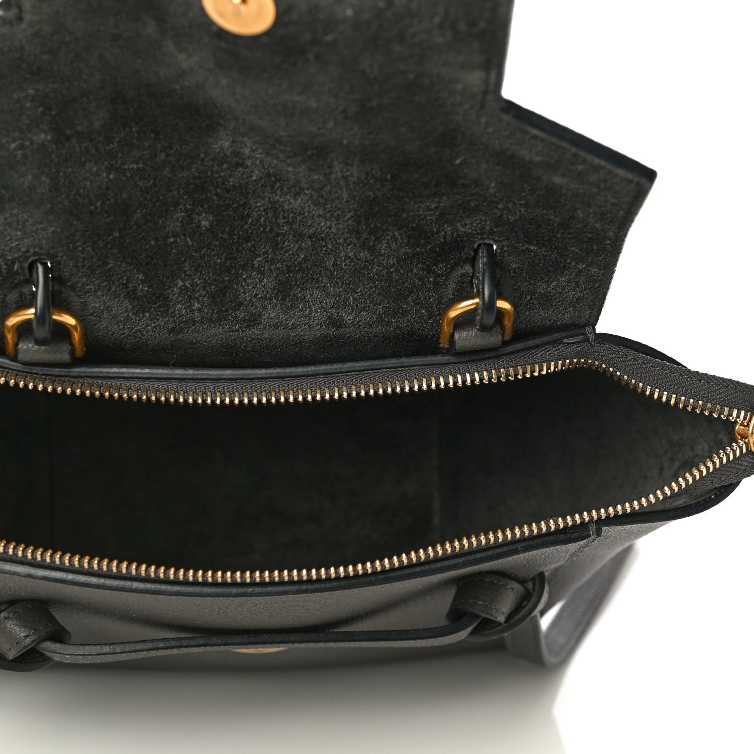 Celine Grained Calfskin Nano Belt Bag Grey 7 of 10
