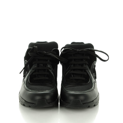 Chanel Suede Calfskin CC Sneakers 40 Black 2 of 7