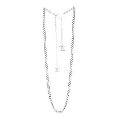 Chanel Enamel CC Ceinture Fantai Adjustable Belt Silver 2 of 5