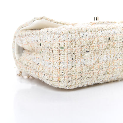 Chanel Tweed Quilted Mini Rectangular Flap Off White 8 of 9