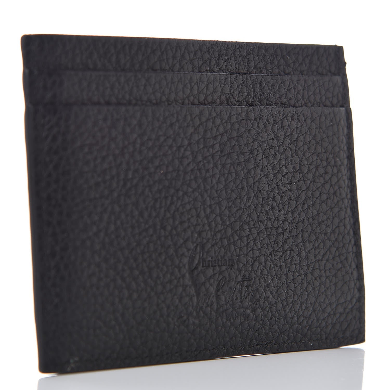 Christian Louboutin Grained Calfskin Kios Star Studded Card Holder Black 3 of 6