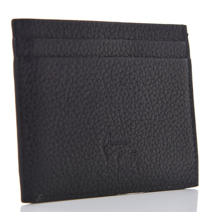 Christian Louboutin Grained Calfskin Kios Star Studded Card Holder Black 3 of 6