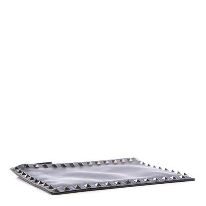 Valentino Garavani Vitello Medium Rockstud Zip Pouch Black 4 of 6