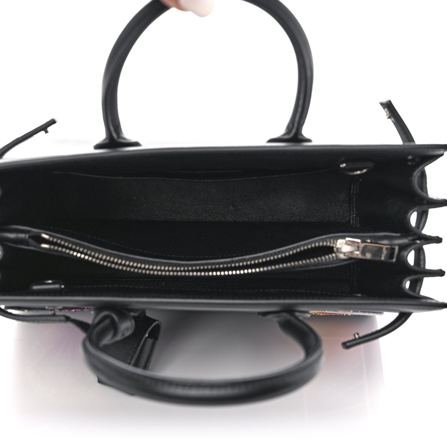 Calfskin Patchwork Baby Sac De Jour Black Multi