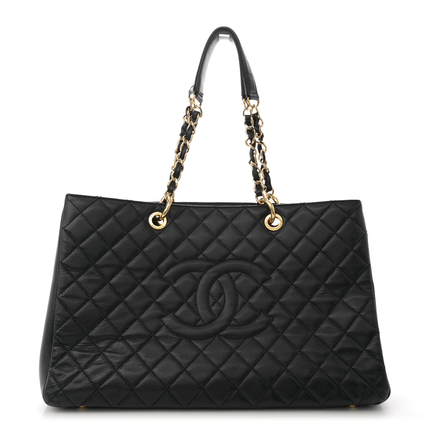 Chanel Caviar Quilted Grand Shopping Tote GST Black 1 of 12