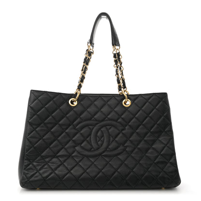 Chanel Caviar Quilted Grand Shopping Tote GST Black 1 of 12