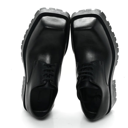 Balenciaga Calfskin Trooper Derby Loafers 38 Black 2 of 10