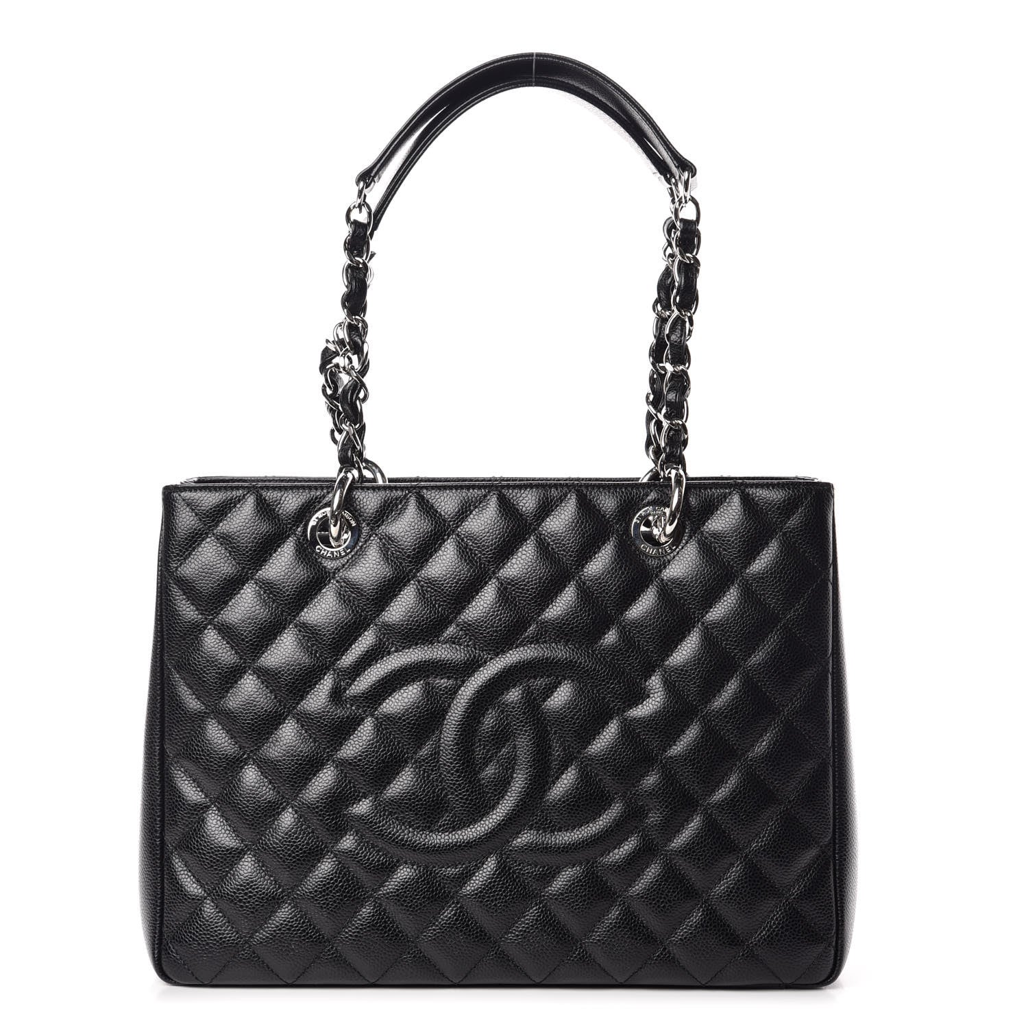 Chanel Caviar Quilted Grand Shopping Tote GST Black 1 of 11