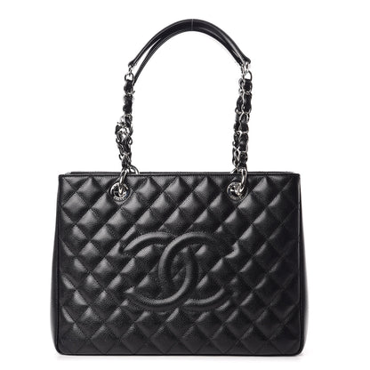 Chanel Caviar Quilted Grand Shopping Tote GST Black 1 of 11