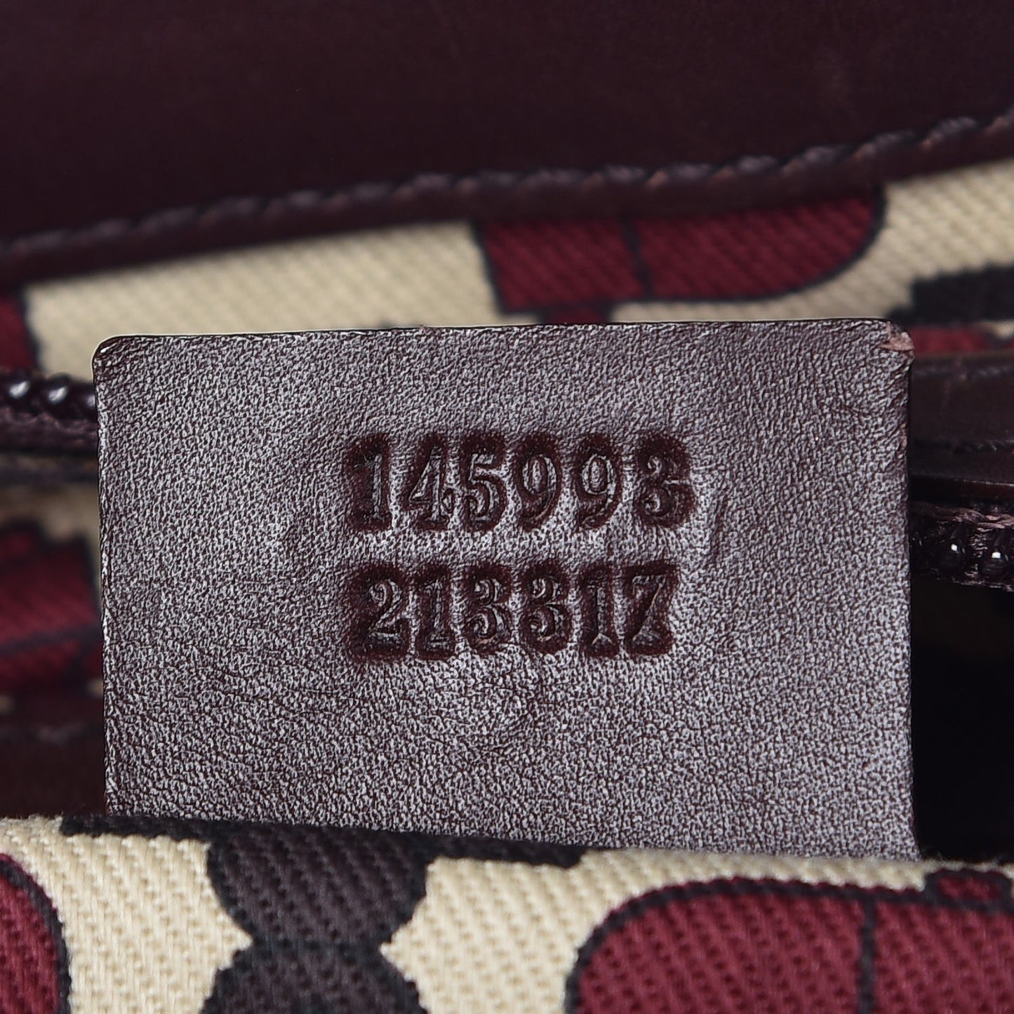 Guccissima Large Punch Tote Chocolate Brown