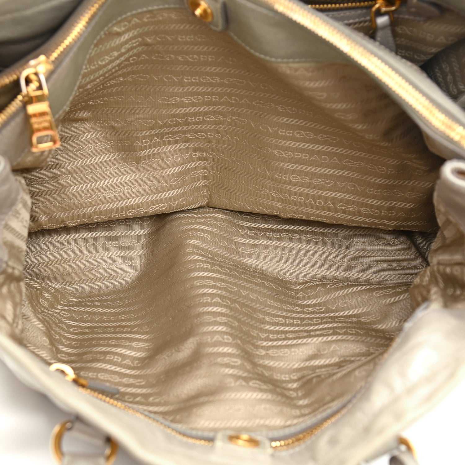 Prada Glace Calfskin Satchel Argilla 10 of 24