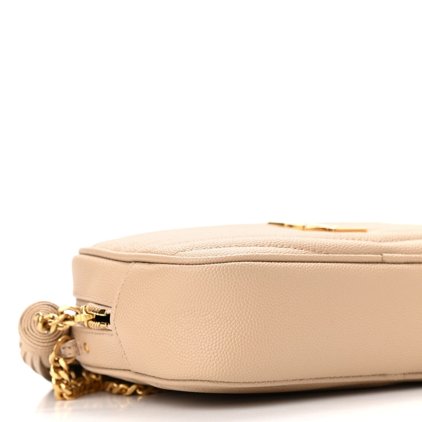Grain De Poudre Matelasse Monogram Mini Lou Camera Bag Dark Beige