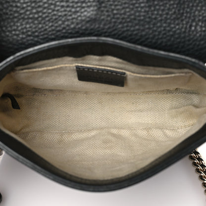 Gucci Pebbled Calfskin Small Soho Flap Crossbody Black 5 of 10
