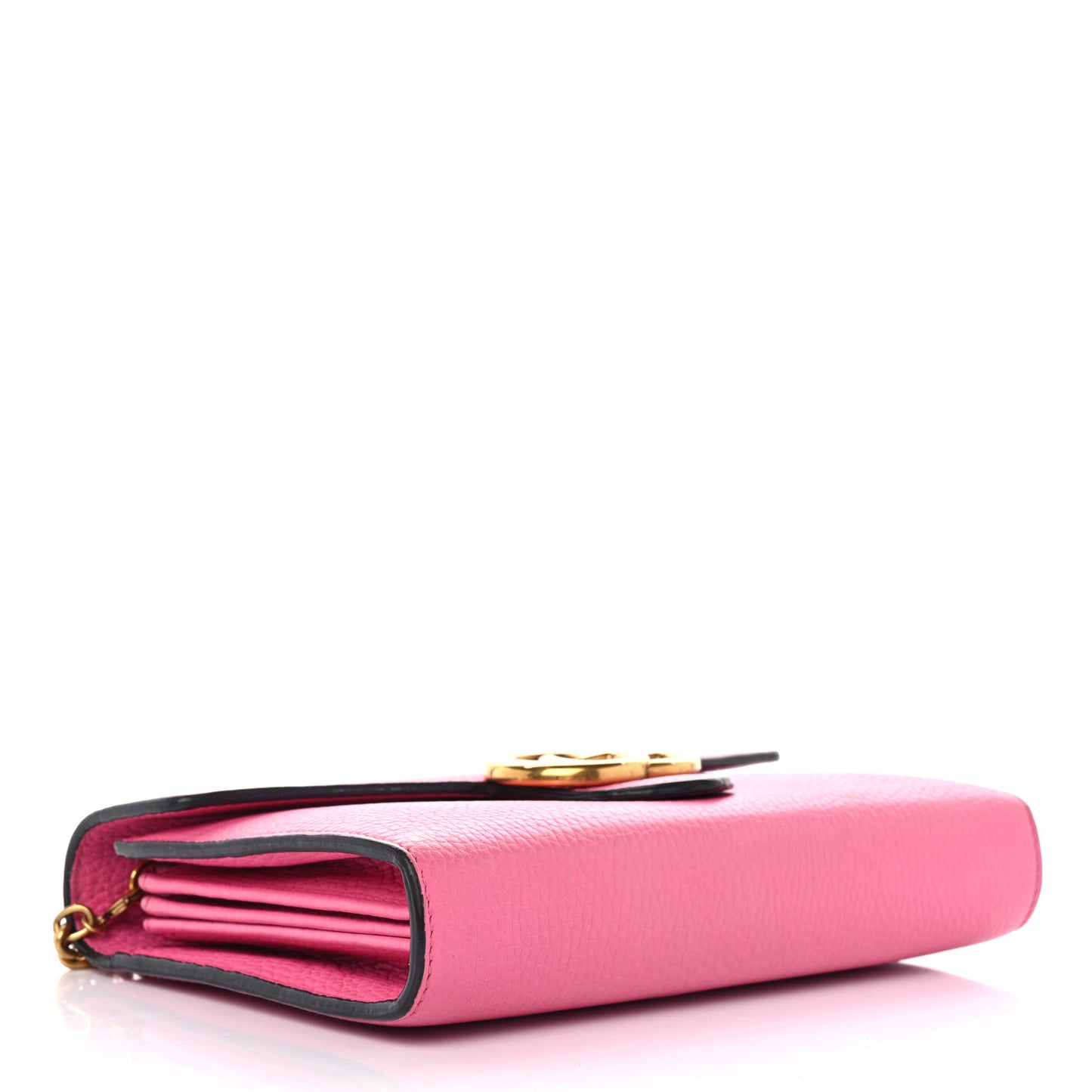 Cellarius Calfskin GG Marmont Chain Wallet Pink Tropical Flower