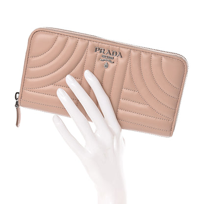 Prada Soft Calfskin Diagramme Zip Around Wallet Cipria 2 of 7