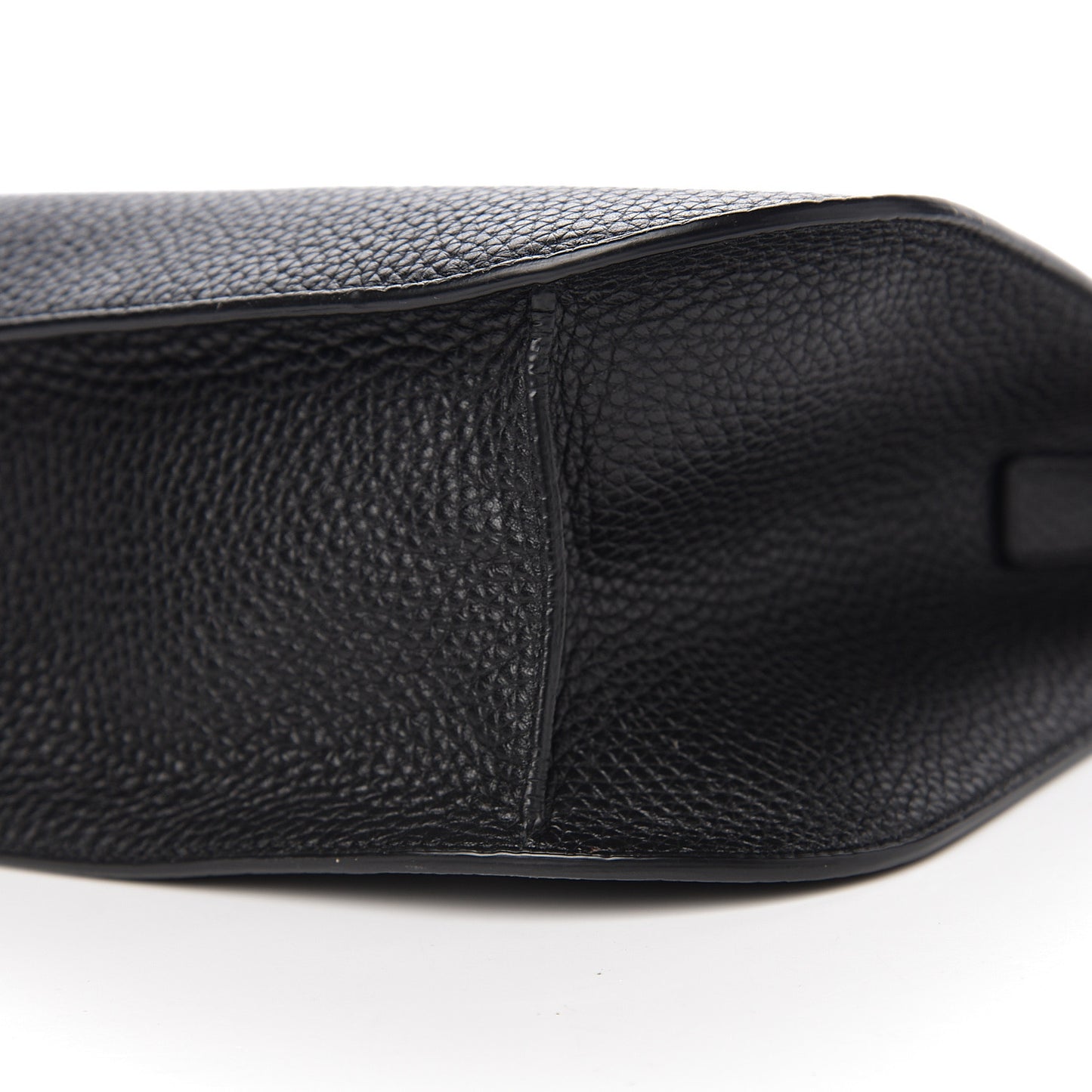 Calfskin Large T Clasp Tara Crossbody Bag Black
