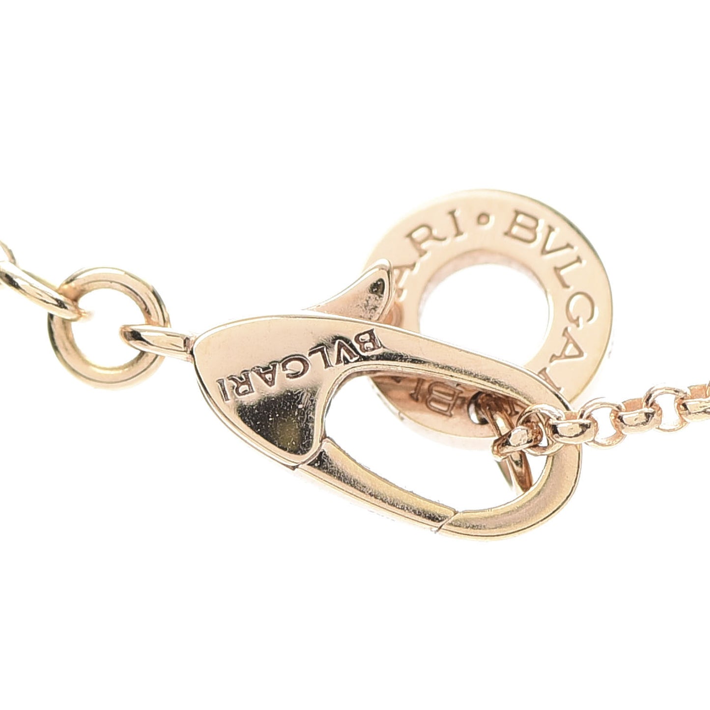 18K Yellow Gold Diamond Small B.Zero1 Pave Pendant Necklace