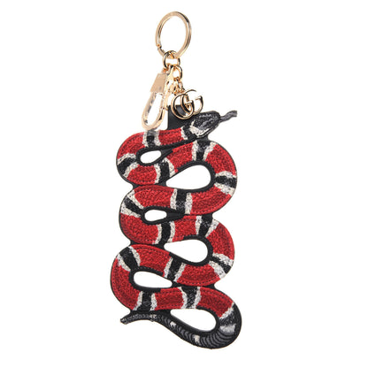 Gucci GG Supreme Monogram Kingsnake Bag Charm Key Holder 1 of 4