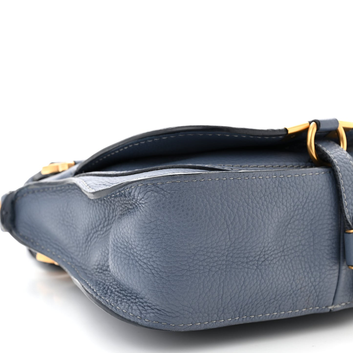 Calfskin Small Marcie Satchel Shady Cobalt