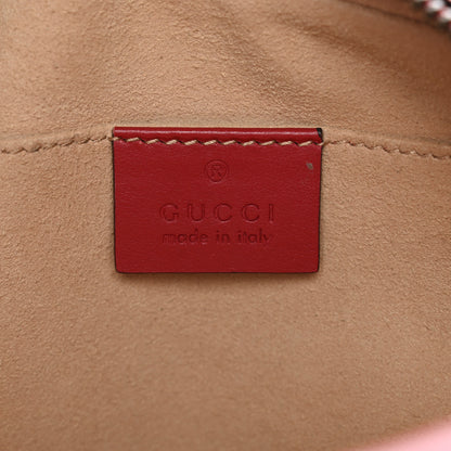 Gucci Calfskin Matelasse Small GG Marmont Chain Shoulder Bag Hibiscus Red 9 of 20