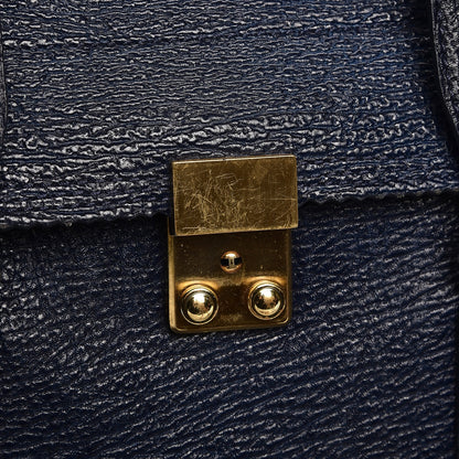3.1 Phillip Lim 3.1 Textured Calfskin Large Pashli Satchel Ink 9 of 15