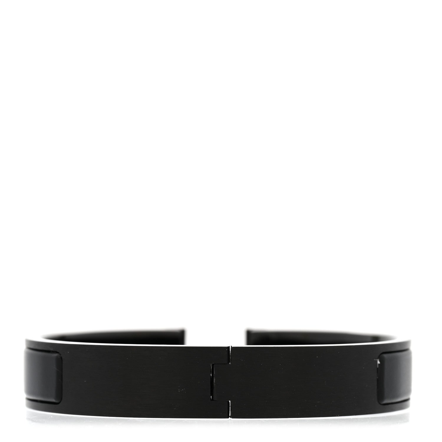 Hermes Matte Enamel Narrow Clic Clac HH Bracelet T5 So Black