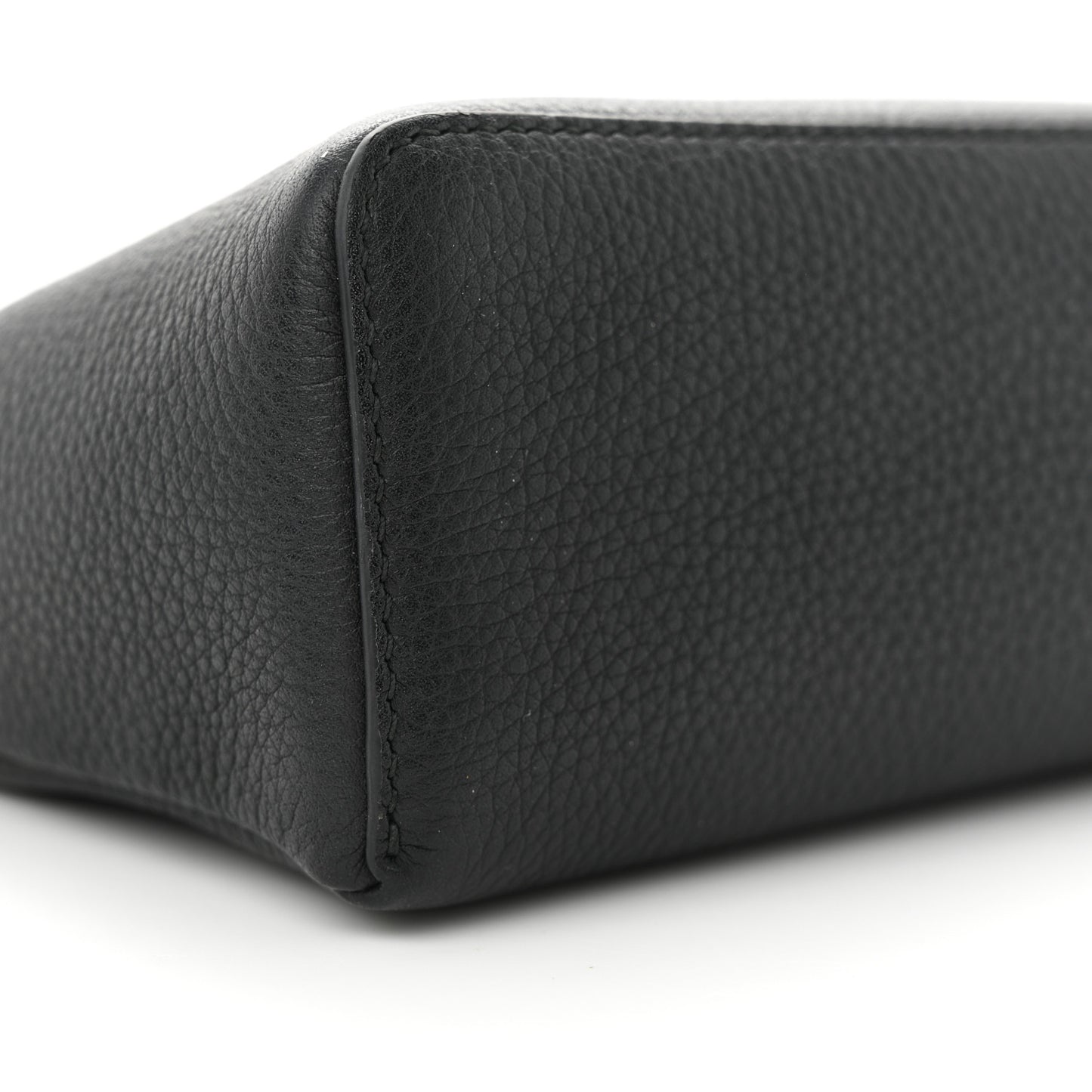 Grained Calfskin L19 Extra Pocket Pouch Black