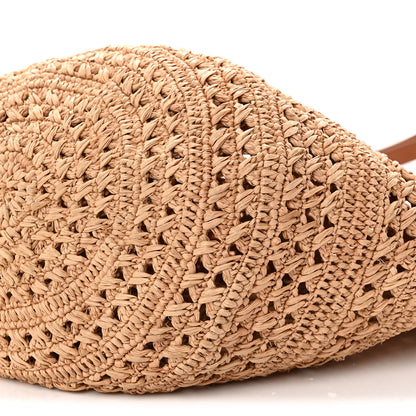 Saint Laurent Raffia Calfskin Medium Panier Tote Naturel 10 of 10
