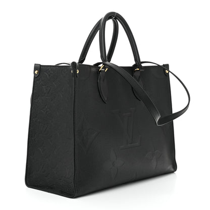 Louis Vuitton Empreinte Monogram Giant OnTheGo MM Black 3 of 10