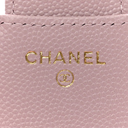 Chanel Caviar Quilted Compact Flap Wallet Light Pink 6 of 9